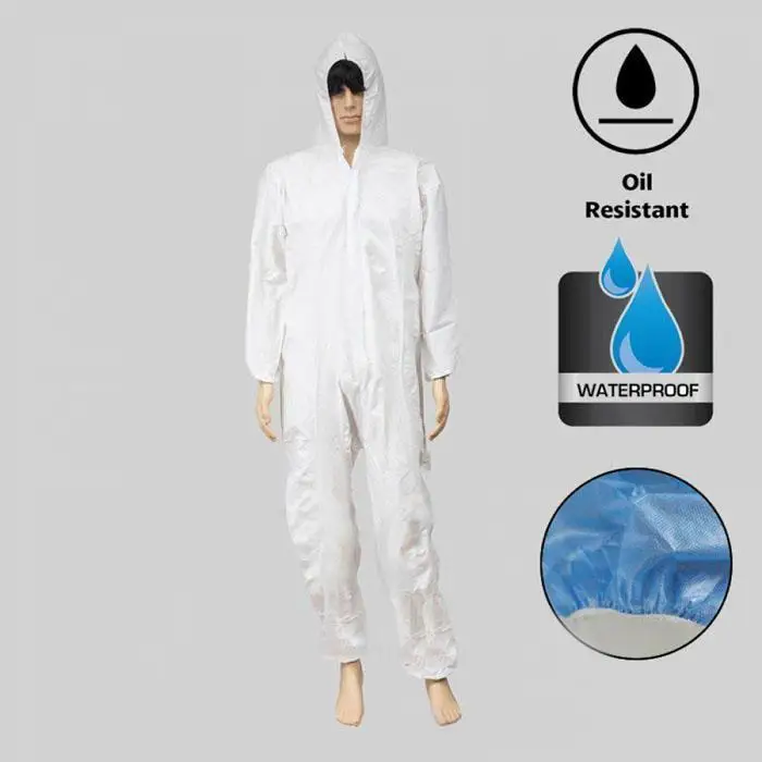 Одноразовый защитный костюм Водонепроницаемый устойчивое к маслам Защитный Комбинезон для направляющие серьги картина для украшения одежды в целом
