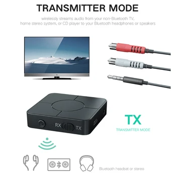 

Bluetooth 5.0 Receiver Transmitter 3.5mm AUX Jack RCA USB Dongle Stereo Wireless T8WF