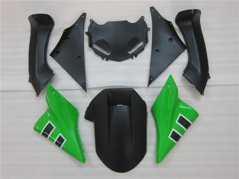 4 Free Gifts New Hot ABS Full Fairing Kit Fit For Kawasaki Ninja ZX-10R ZX10R 2006 2007 06 07 Fairings set cool green