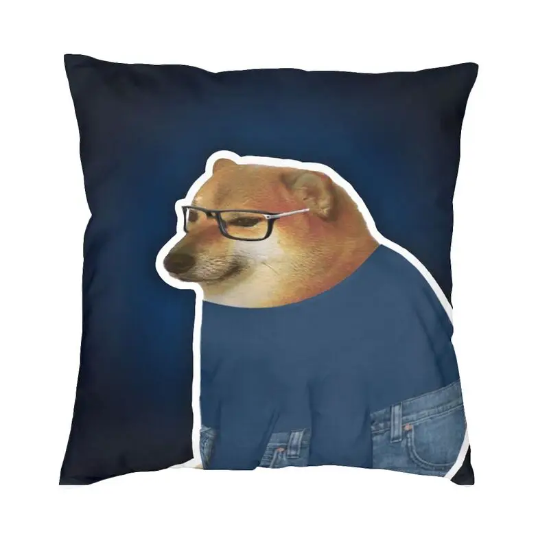 

Funny Cheems Dog Cushion Cover 45x45cm Home Decor Print Shiba Inu Dank Meme Throw Pillow For Living Room Decorative Pillowcase