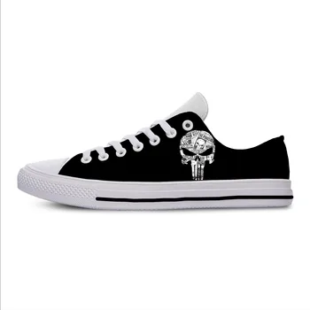 

2019 New Fashion Punisher Skull Cosplay Sneakers Summer Unisex New Lightweight Casual Shoes