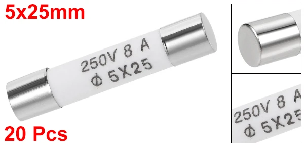 Uxcell автомобильный Картридж Предохранители 250V 5x25mm быстрая замена для автомобиля стерео аудио сигнализация усилитель керамический