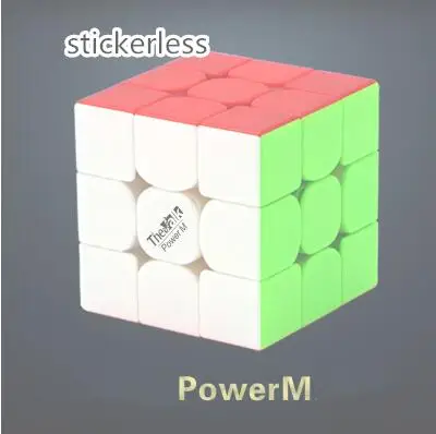 QiYi 3*3*3 Valk3 power M Магнитный Профессиональный скоростной Магический кубик Valk 3 Забавный Магический кубик Игрушка развивающая игрушка для детей подарок - Цвет: Power M Stickerless