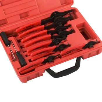 

11pcs Auto Car Motorcycle Hardware Snap Ring Professional With Case Corrosion Resistance Mechanic Circlips Truck Tools Plier Set