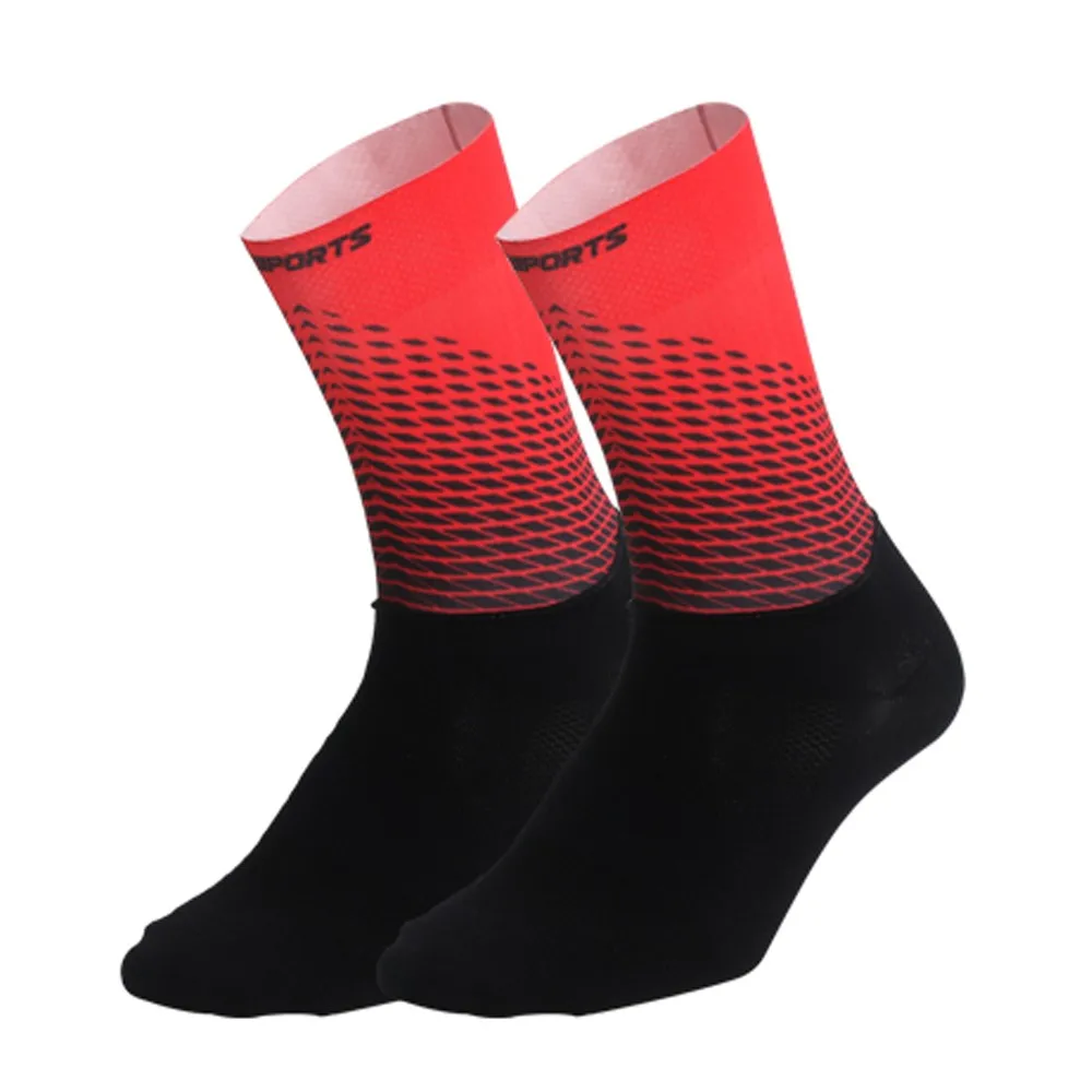 Носки для велоспорта, мужские носки для йоги, Компрессионные гольфы для бега, женские зимние нескользящие носки для улицы, брендовые велосипедные спортивные носки для мужчин - Цвет: Type 1