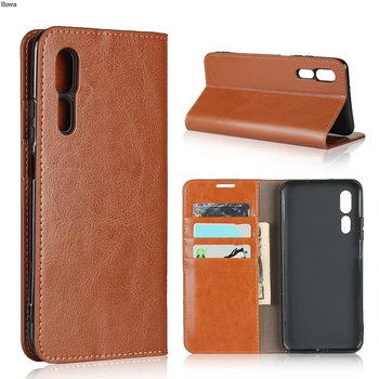 

Deluxe Wallet Case For ZTE AXON 10 Pro / AXON10 Pro 5G 6.47" Genuine Cow Leather Case Flip Cover Real Skin Phone Bags