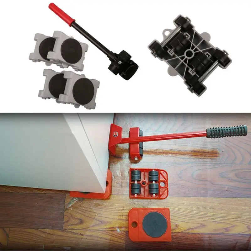 5pcs/8pcs Furniture Mover Tool Set Transport Shifter Lifter Wheel Heavy Stuffs Moving
