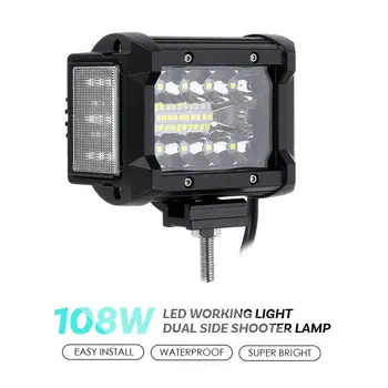 

3.5 Inch 108W LED Work LIght Side Luminous Light Bar Car Offroad Driving Lamp