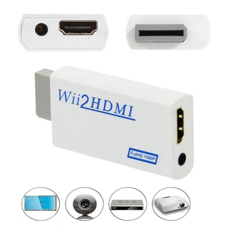 3,5 мм аудио видео выход Full HD 720P 1080P HDTV монитор для wii в HDMI для wii 2 HDMI адаптер конвертер