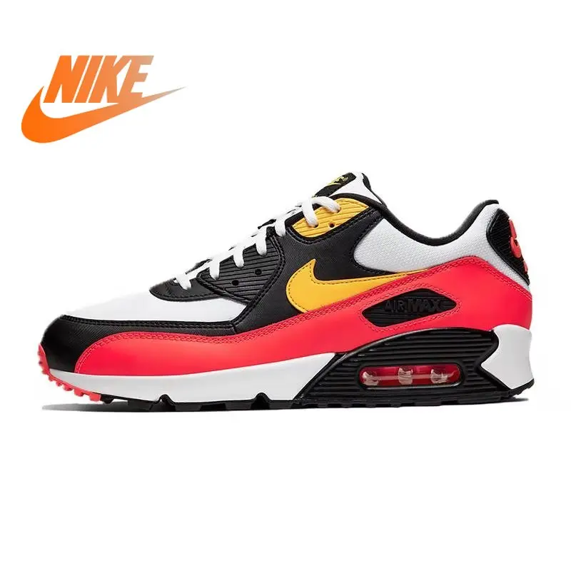 Оригинальный Nike Оригинальные кроссовки AIR MAX 90 Для мужчин кроссовки модные классические Спорт на открытом воздухе; AJ1285-403