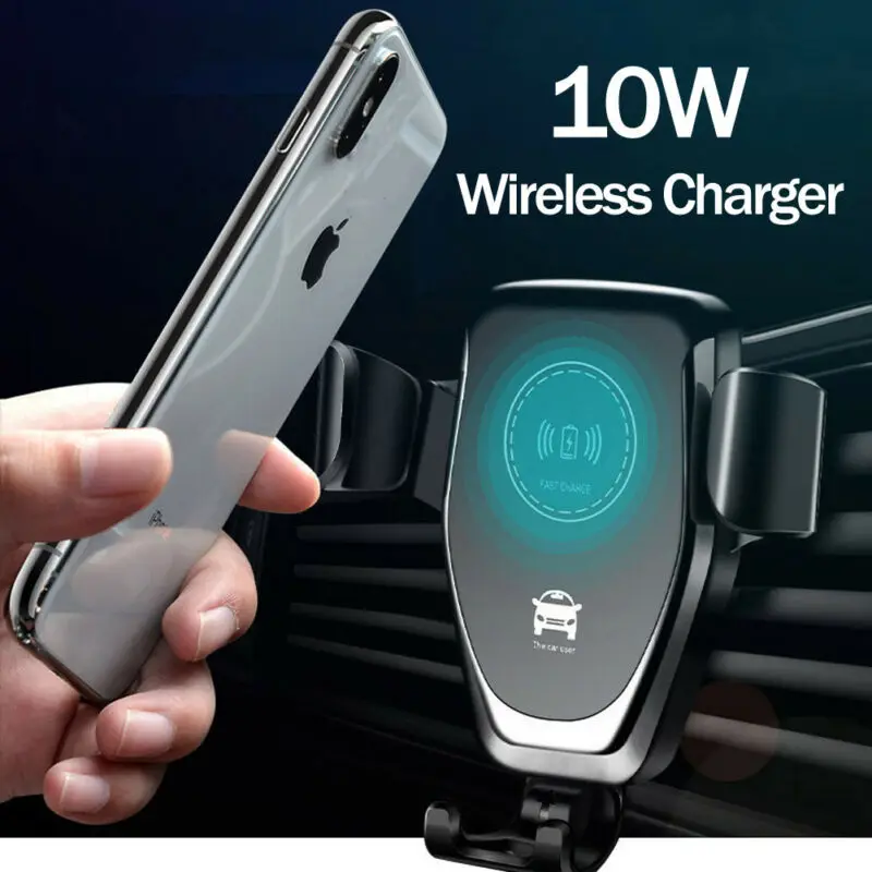 Fast Car Charging Qi Wireless Charger Pad Stand Dock For Samsung S8Plus S7 Note8