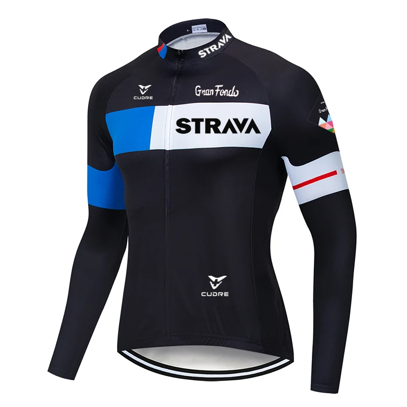 2020 Pro team велосипедная майка STRAVA с длинным рукавом одежда для горного велосипеда