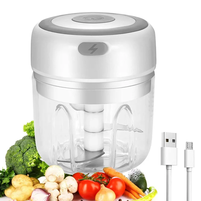 100/250ml Electric Mini Food Garlic Chopper Masher Wireless Portable G8H6  New Z8