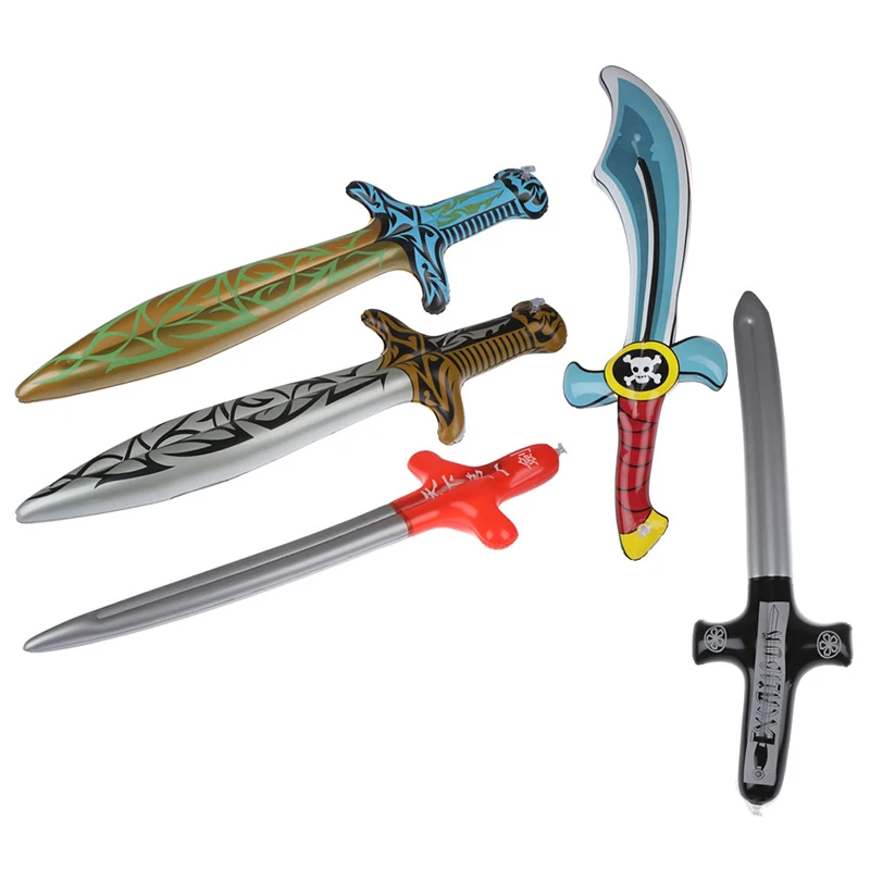 1 шт. новые надувные пиратские мечи в форме аниме, надувные мечи, детские подарки, уличные игрушки, детские садовые игрушки, детские игрушки