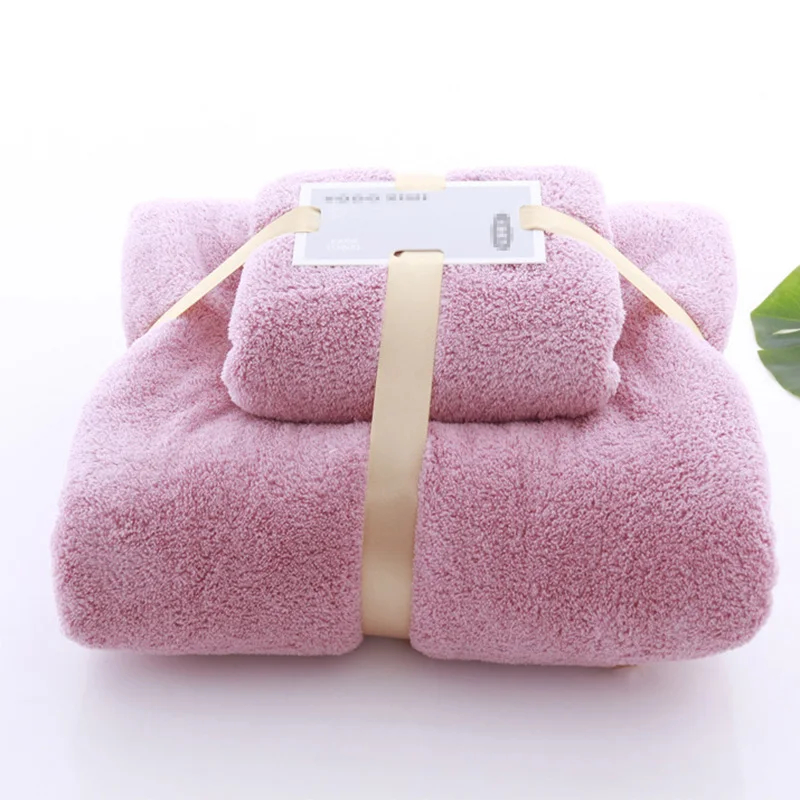 Bath Towel Set Soft Super Absorbent Towel Face and Large Bath Towel Bathroom Hotel Sauna 3
