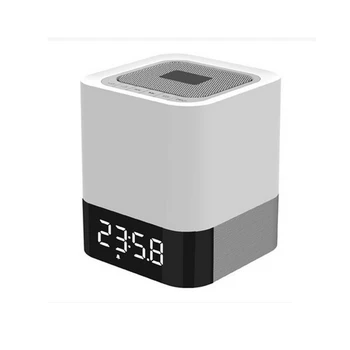 

Mini Touch LED Bluetooth Wireless Speaker Stereo Bass Sound Box Alarm Clock Calendar Multifunction Speaker