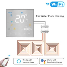 WiFi умный термостат программируемый регулятор температуры для нагрева воды жизни приложение Tuya работает с Alexa Google Home
