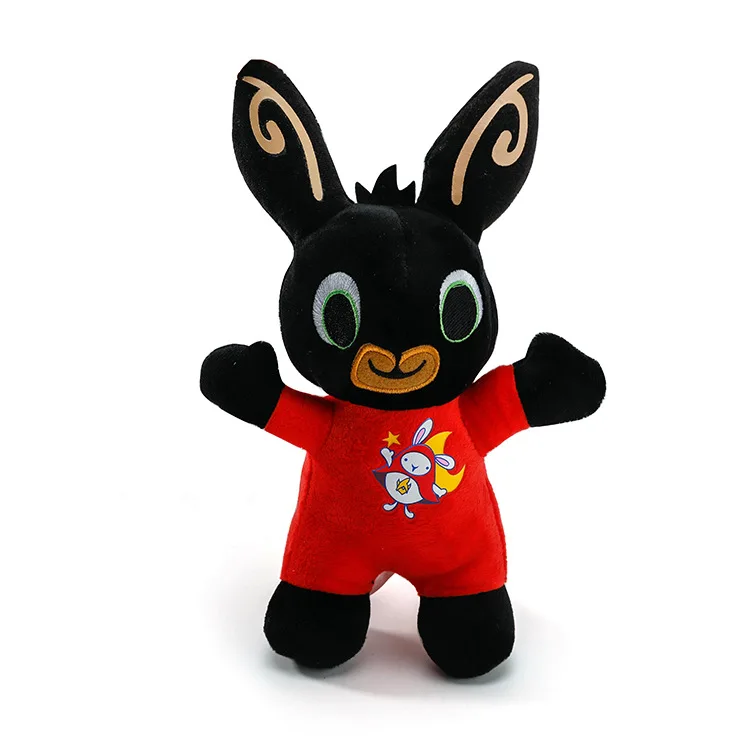 Мультфильм Bing кролик плюшевый игрушка, Fnaf Bing друзья флоп Сула слон панда Набивная игрушка «Медведь» плюшевая кукла для девочек - Цвет: Черный