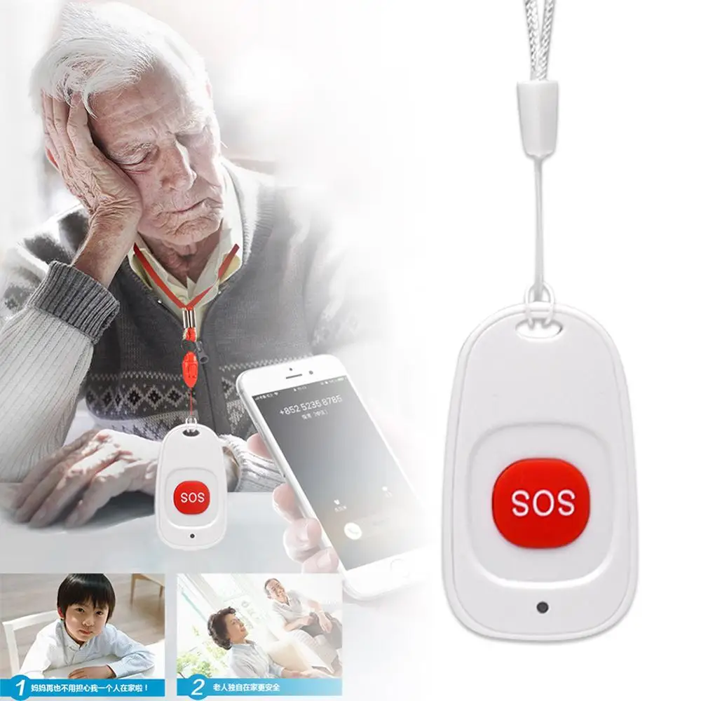 SOS Button Wireless Waterproof Emergency Help Alarm Switch for Kids Old OD889 | Безопасность и защита