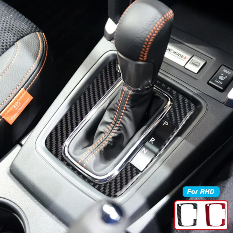 Garniture De Panneau De Poignée De Porte Intérieure Autocollant En Fibre De Carbone Adapté Pour