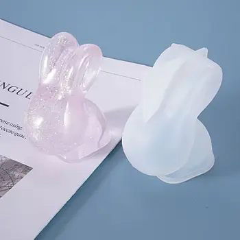 

Resin Crystal Epoxy Mold 3D Rabbit Cute Doll Casting Silicone Mould DIY Crafts Decoration Making Tools