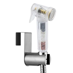 Hand-Held Toilet Filter Nozzle Set Bathroom Hand Bidet Sprayer Set Toilet Self Cleaning Shower Head No Punch