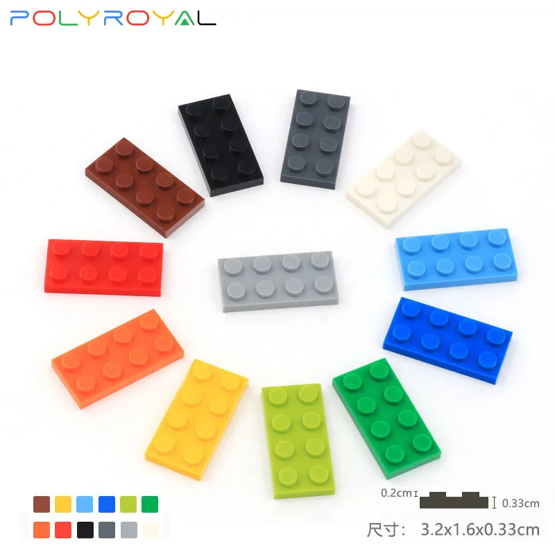 

Building Blocks accessories DIY Plastic Thin Brick 2x4 Dots 85 PCS Educational Creative Compatible With brands toys for childre