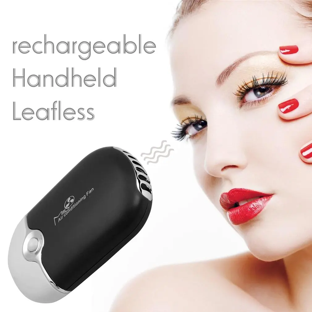 Make Up USB безлопастной Сушилка Вентилятор Портативный Перезаряжаемые Электрический Bladeless портативный вентилятор охлаждения для ресниц посадки и прививка