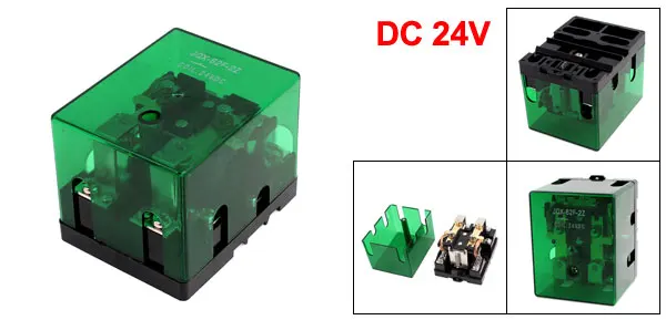JQX-62F-2Z DC 24V Катушка DPDT реле высокой мощности 80A 250VAC/30VDC
