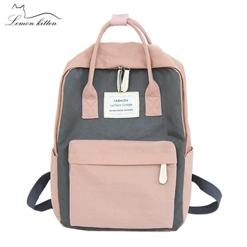 

Fashion Women Backpack Waterproof Canvas Travel Backpack Female School Bag For Teenagers Girl Shoulder Bag Bagpack Rucksack 2019