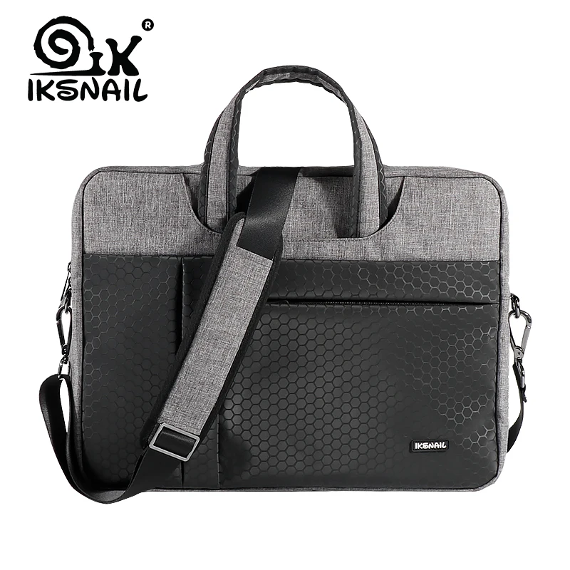 IKSNAIL сумка для ноутбука 15,6 дюймов, водонепроницаемая сумка для ноутбука Macbook Air Pro 13 15, сумка через плечо для компьютера, портфель, сумка