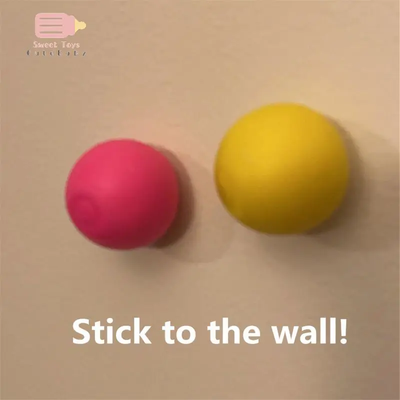 

Stick Wall Ball Decompression Ball Sticky Squash Ball Suction Decompression Toy Sticky Target Ball Catch Throw Ball Kids Toys