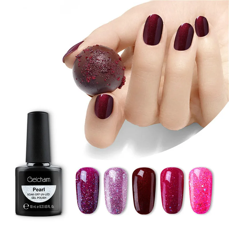 

Phototherapy Plastic Environmental Protection Nail Art Finger UV Polish Long-Lasting 10Ml Pearly Lustre UV Polish