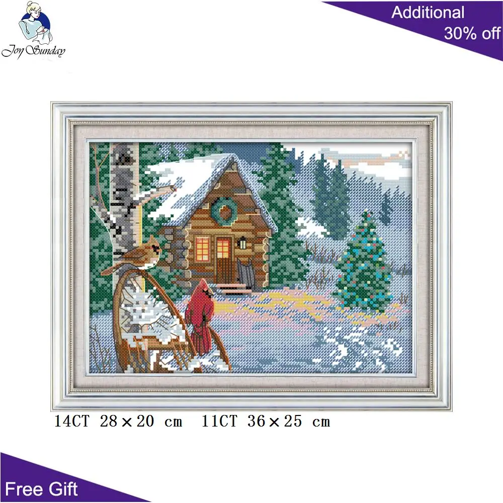 Набор для вышивки крестиком F839 14CT 11CT | Дом и сад