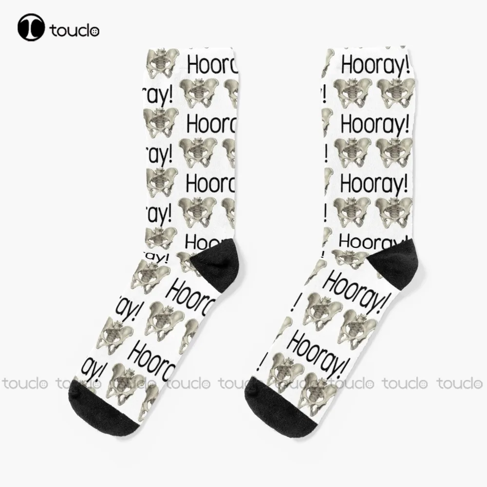 

Hip Hip Hooray Pelvis Anatomy Socks Sock Personalized Custom Unisex Adult Teen Youth Socks 360° Digital Print Fashion New