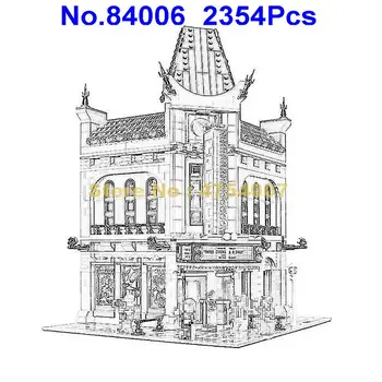 

15006 2354pcs creator city street palace cinema 5 figures building blocks 10232 Toy
