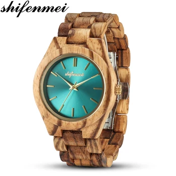 

Shifenmei Women Watches Wood Quality Relogio Feminino Fashion Wristwatch Ladies zegarek meski Design Watches Christmas Gift Box