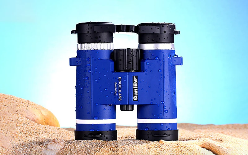 12x32 blue Компактный 12x32 бинокль телескоп HD водонепроницаемый широкоугольный lll ночного видения Открытый Кемпинг Охота наблюдение за птицами бинокль - Цвет: 12x32 blue