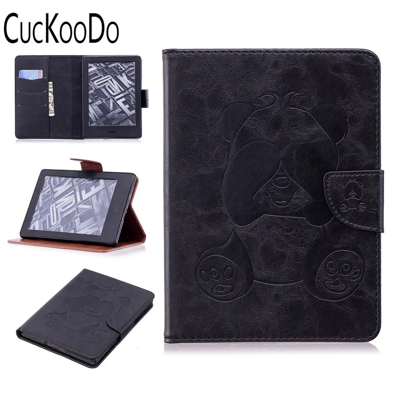 CucKooDo Премиум кожаный чехол с подставкой с карманом для карт для Amazon Kindle E-reader(" дисплей, 8-го поколения