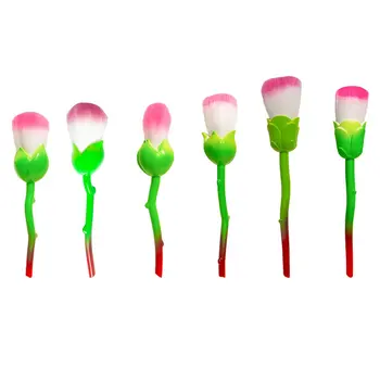 

6 Pcs / Set Of Beauty And Rose Shape Makeup Brush Foundation Powder Composition Flower Brush Set Beauty Blush Brush