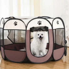 

Portable Pet Cage Folding Pet Tent Outdoor Dog House Indoor Playpen Comfortable Spacious Easy Operation Teepee for Cat Dog