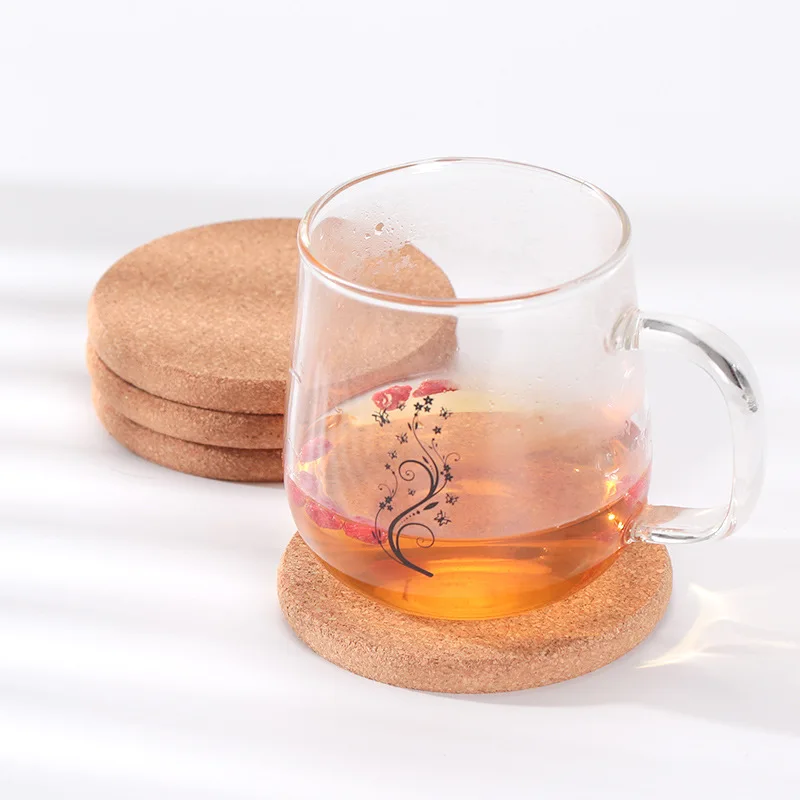 Fashion Natural Wooden Slice Cup Mat Home Tableware Decor Durable Coaster Pad