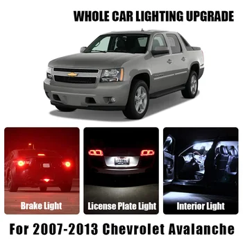 

Brake Bulbs Turn Signal Interior LED Light Parking Lamp For 2007-2013 Chevrolet Avalanche White Red Amber Car LED License Plate