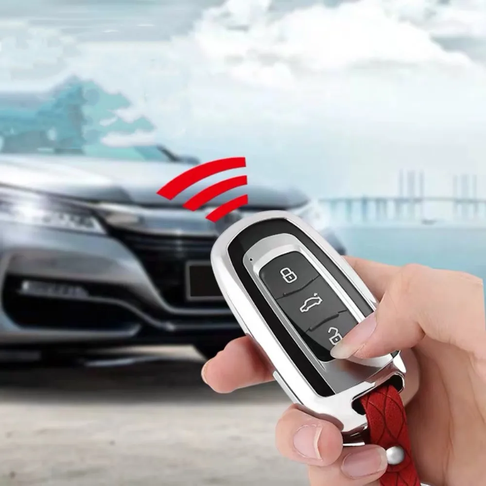 Ключница для ключей из натуральной кожи, оцинкованный сплав для Geely Atlas Boyue NL3 Emgrand X7 EmgrarandX7 EX7 SUV GT GC9