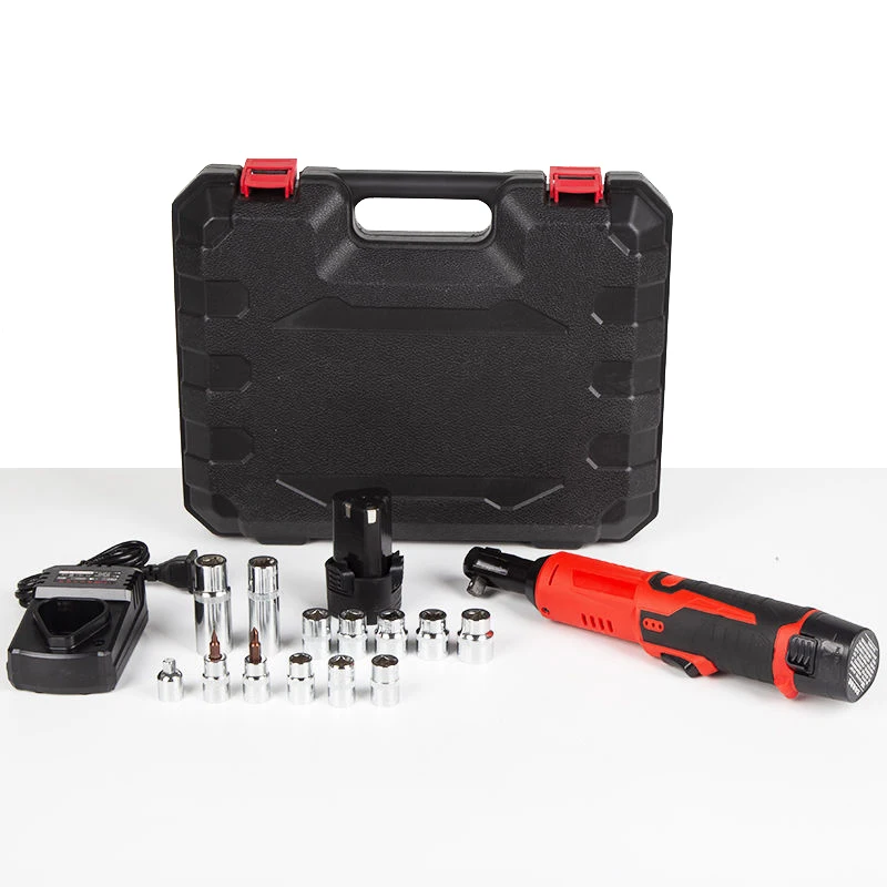 

12V 3/8 Ratchet Wrench 3000MAH Cordless Electric Wrench Angle Drill Screwdriver For Remov Screws And Nuts Automobile Repair Tool