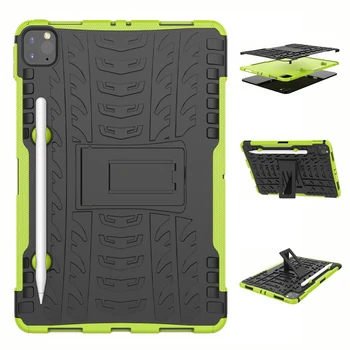 

For Apple 2020 & 2018 iPad Pro 11 iPad Air 3 10.5 iPad 9.7 2017 Case Heavy Duty Armor Hybrid Shockproof Silicon Hard Back Cover