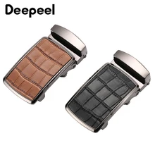 

1pc 3.8cm Men's Crocodile Belt Buckle Head Toothless Alloy Automatic Buckles First Layer Cowhide Crafts Men Belts Accessories