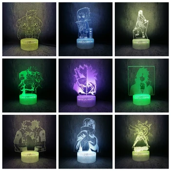 

Characters of the Naruto series night light colorful lighting cartoon lamp kids gift