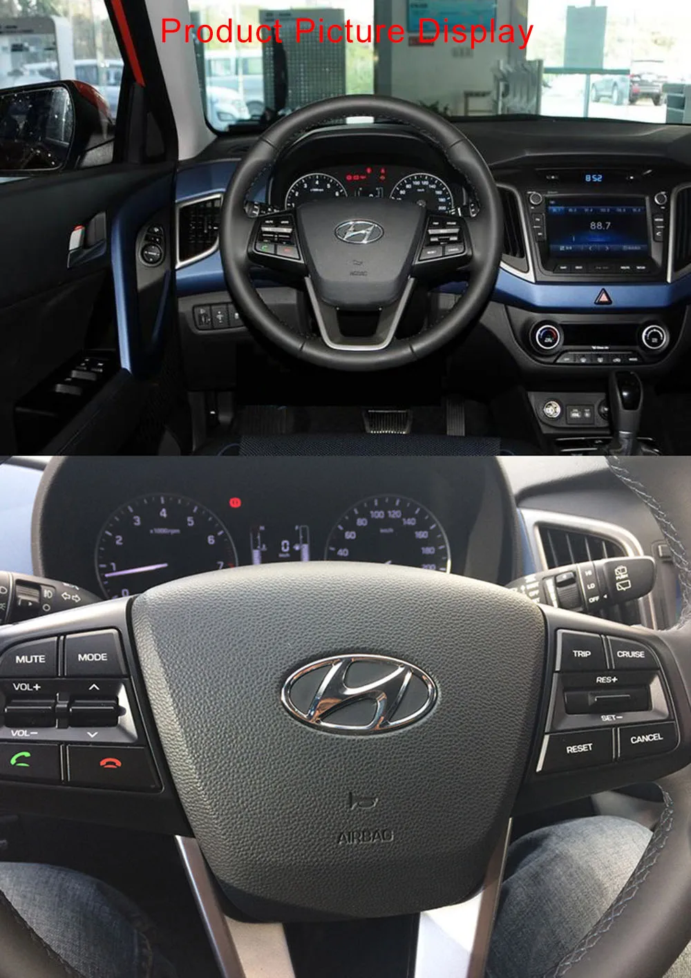 Ручка рулевого колеса автомобиля для hyundai ix25(creta) 1.6L 2.0L круиз контроль bluetooth пульт дистанционного управления Многофункциональная кнопка авто