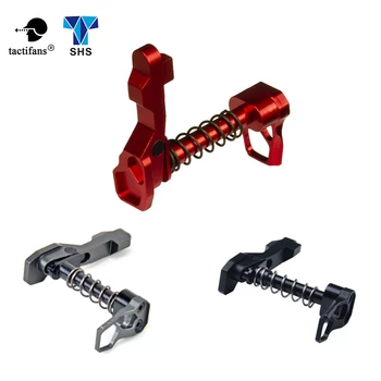 

Skeletonized Textured CNC Finished Double Side (Left & Right Hand) Magazine Release Catch For M4/M16 Series Airsoft AEG Red Gray